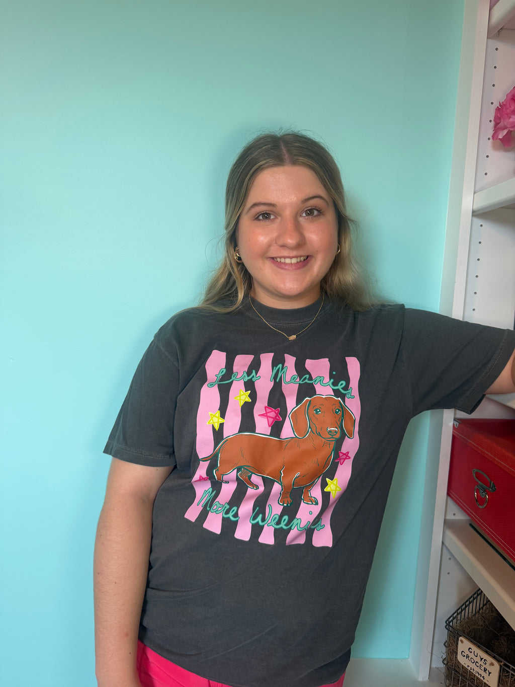 LeAnne — Less Meanies More Weenies Graphic Tee