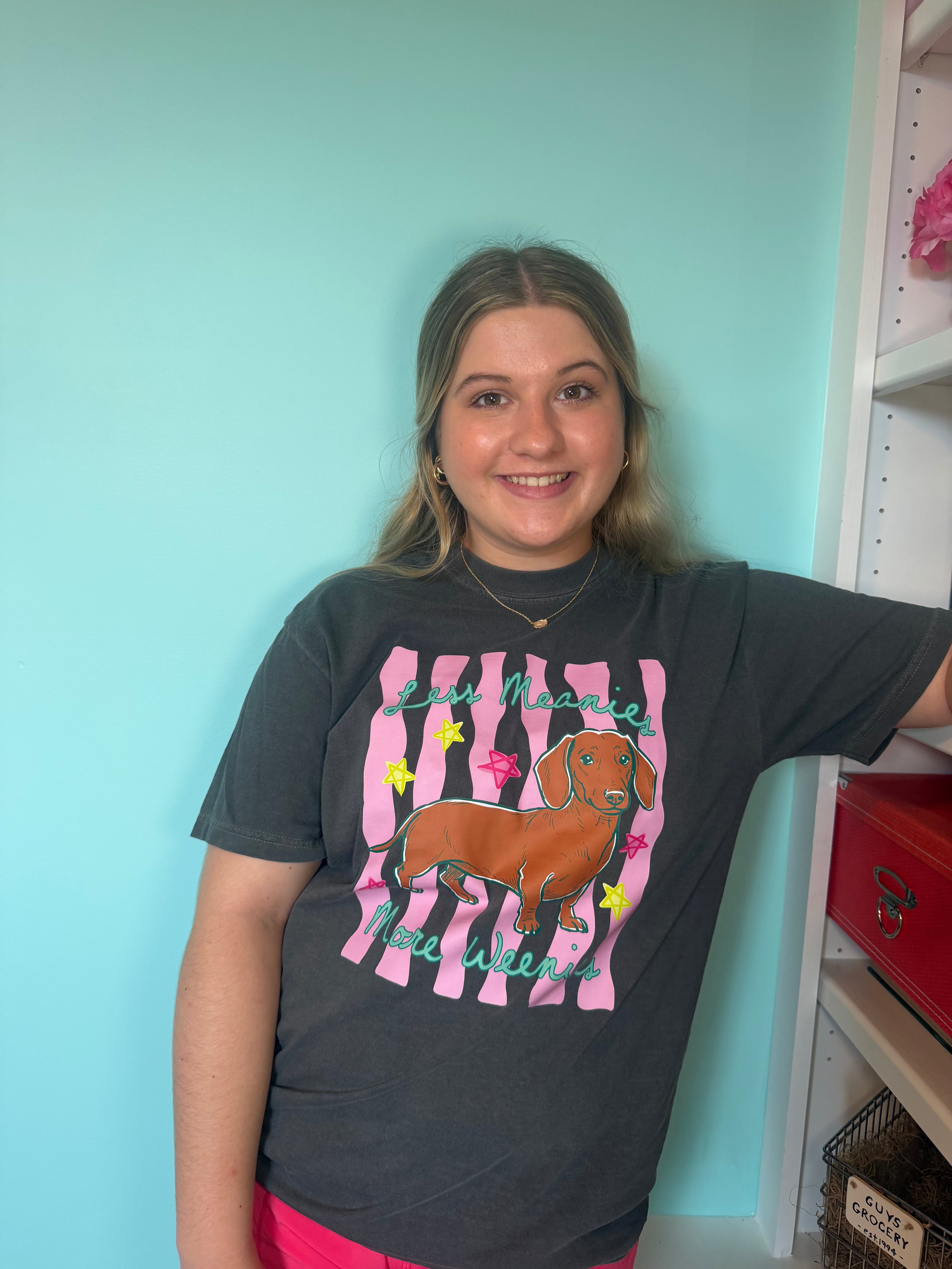 LeAnne — Less Meanies More Weenies Graphic Tee