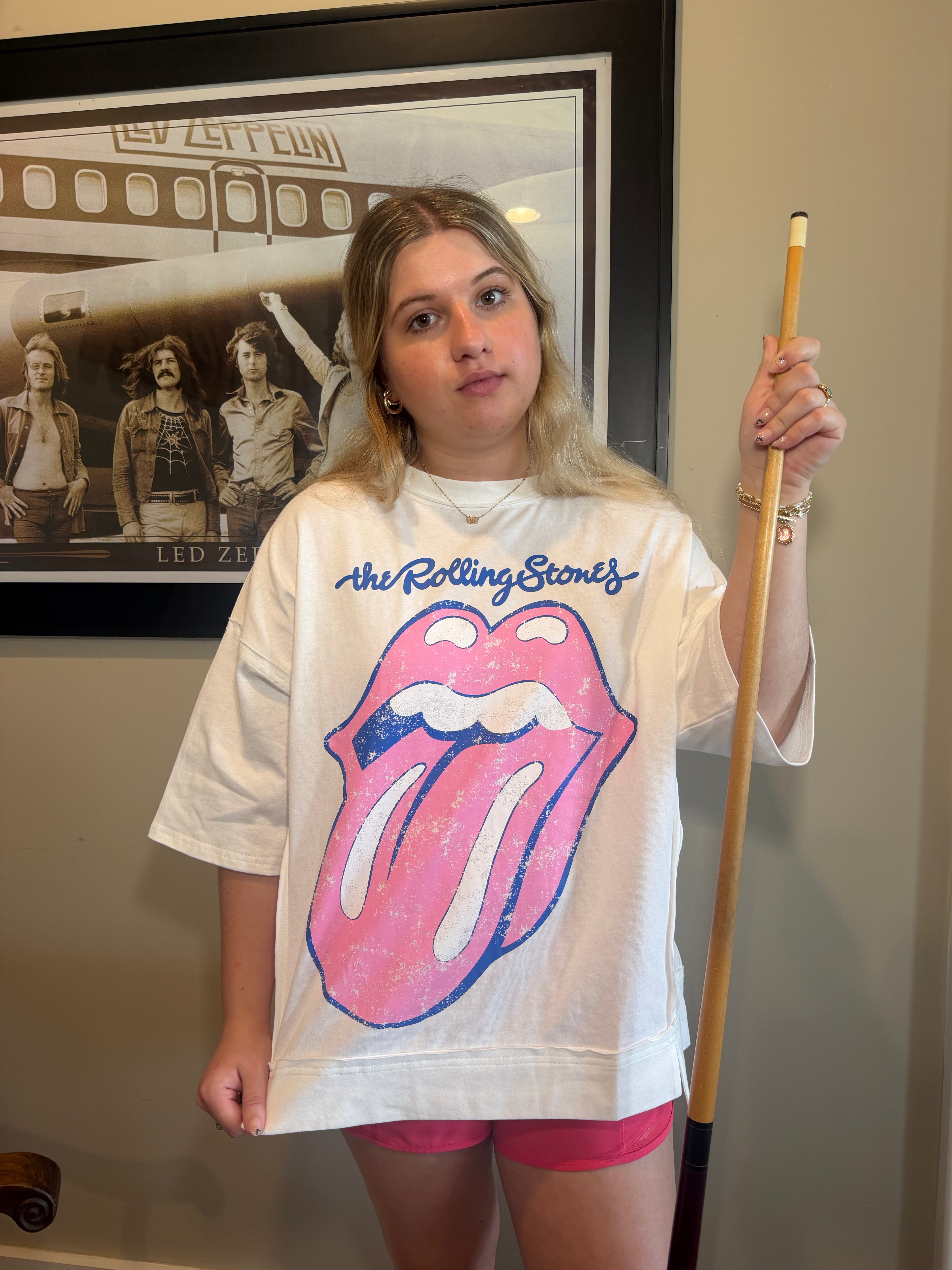 Raylee — Rolling Stones Oversized Graphic Tee