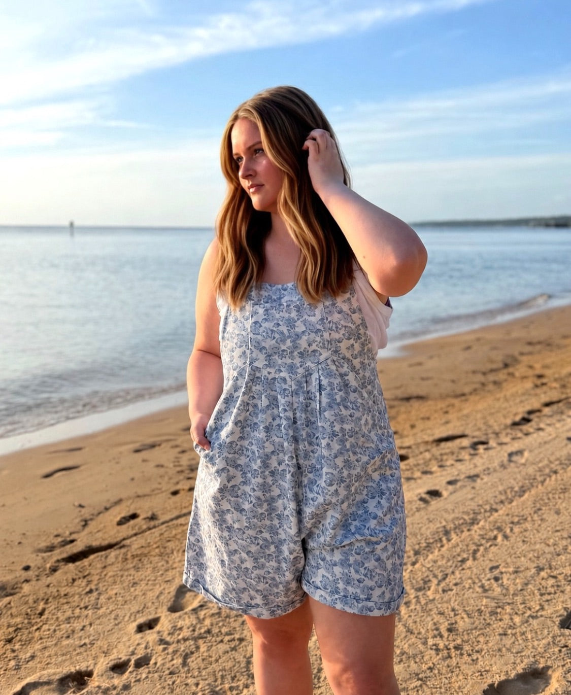 Blair—Washed Twill Floral Shortall