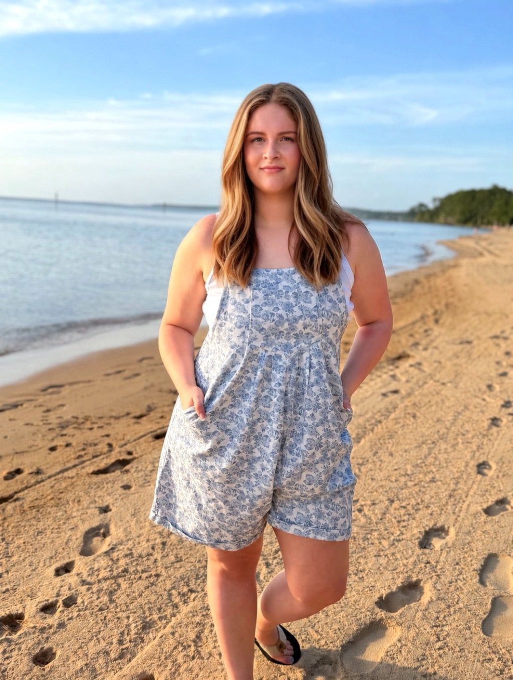 Blair—Washed Twill Floral Shortall
